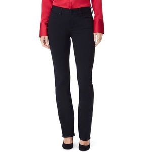 NYDJ Marilyn Straight ponte pants black stretch 10